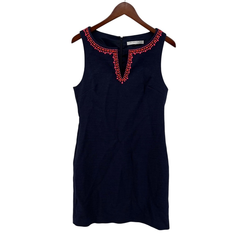 Trina Turk Bay Heights Beaded Shift Dress